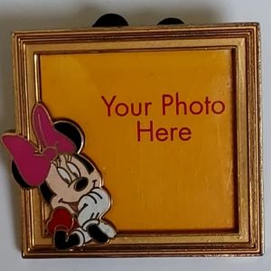 Disney Minnie Mouse "Pink Bowed" Lapel Pin Mini Picture Frame